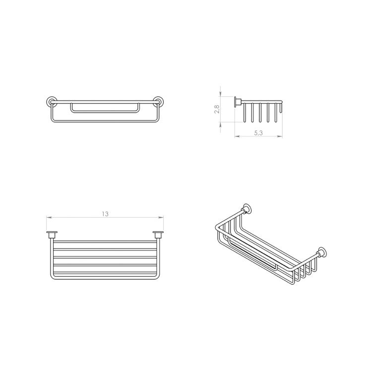 Ivy Bronx Likens Drill & Screw Mount Shower Basket & Reviews Wayfair